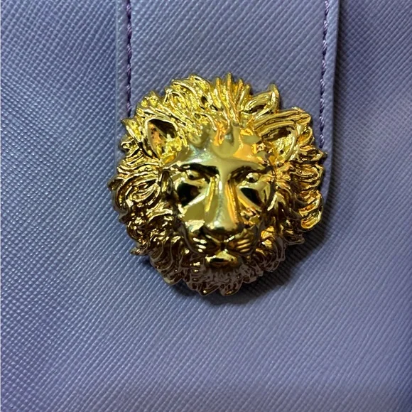 Versace Purple Versus Gold Studded Handbag w Detachable Strap Authenticated - Picture 4 of 10